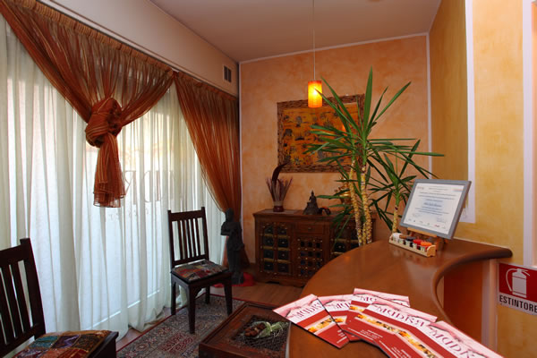 Sala attesa di Mudra Centro Benessere a Busto Arsizio